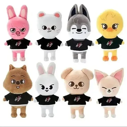Набір м'яких іграшок GeekLand Stray Kids / SKZ Стрей Кідс 8 штук по 20 см GL SKZ 09 - фото 1