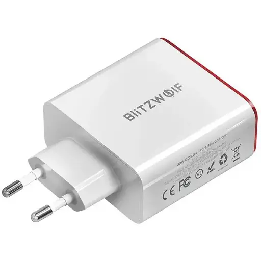 Зарядний пристрій блок Blitzwolf BW-PL2 3-port USB Charger - фото 1