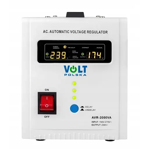 Стабілізатор напруги Volt Polska AVR 2000VA 150Vac-270Vac - фото 1