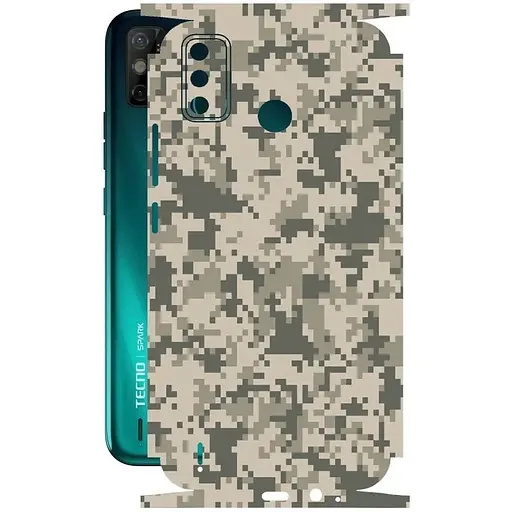 Защитная пленка StatusSKIN для Tecno Spark Go 2020 Корпус Винил Пиксель 2 - фото 1