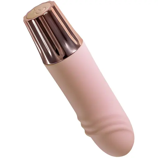 Міні-вібратор Crushious Mellow Waves рожевий 11 х 2.6 см - фото 4