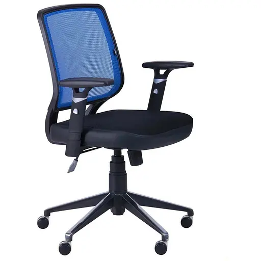 Кресло Онлайн Алюм сиденье Сетка черная/спинка Сетка лайм