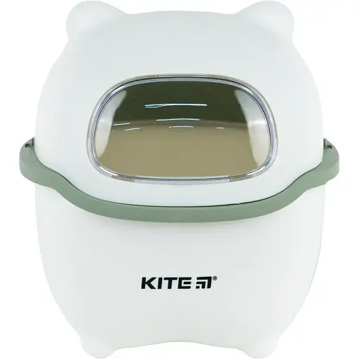 Настольный контейнер для мусора Kite бело-зеленый (K24-009-7)
