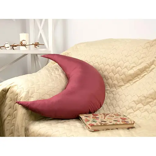 Подушка Руно декоративна "Міcяць" бордова 312.52_Місяць_Бордовий