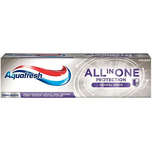 Уценка. Зубная паста Aquafresh all in one хрустальное белье 75 мл