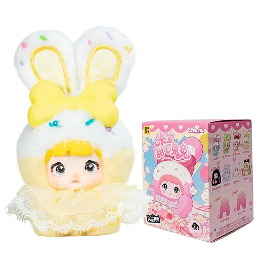 Пухнаста фігурка на підвісі Pop Top Hi Toy серії Nommi - Зайченята
