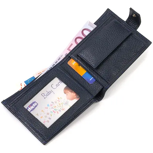 Мужской кожаный кошелек Canpellini 12.2х9.5х2 см acs0025623 - фото 4