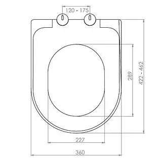 Сиденье для унитаза NKP Inci с крышкой и функцией микролифта 0336 - фото 4