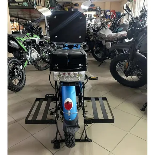 Електроскутер Двомісний Crosser E-Delta (1000W,60V,15Ah) Синій - фото 8