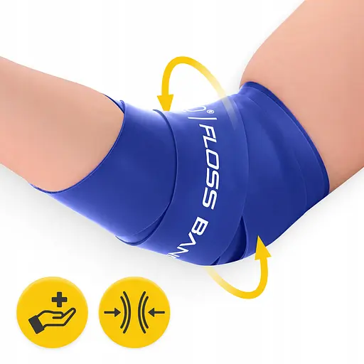 Стрічка компресійна для флосингу 4Fizjo Floss Band 207 x 5 x 0.1 см Blue (P-5905973405218) - фото 8