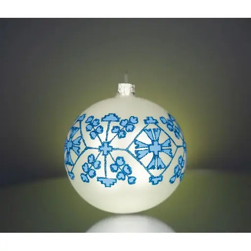 Набір ялинкових прикрас Різдвяні історії Код нації: Полтавщина 3 кулі скло (4820001112863) - фото 3