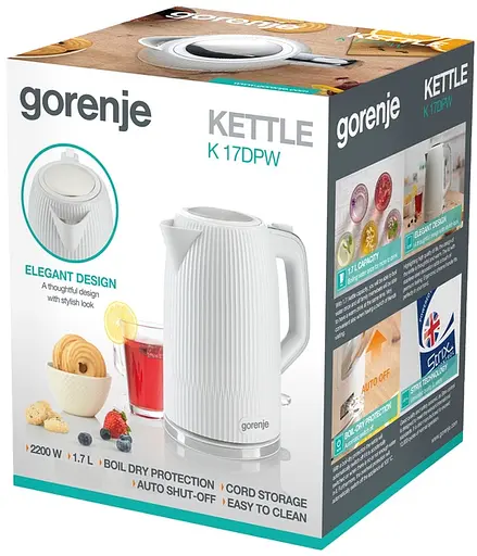 Електрочайник Gorenje K17DPW (7068492) - фото 8