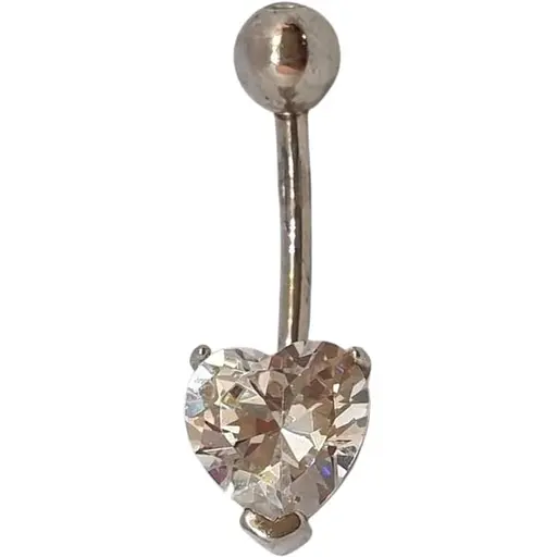 Срібна сережка для пірсингу пупка Silvex 925. ПР2Ф/026