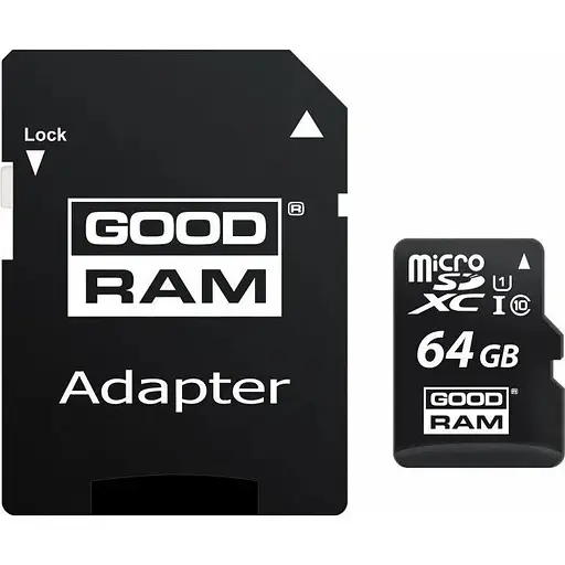 Карта памяти Goodram microSDXC 64GB UHS-I class 10+ adapter