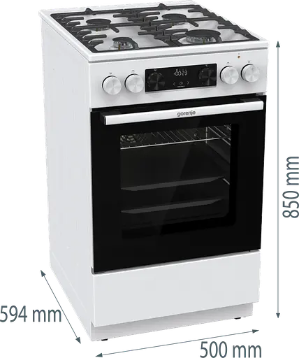 Плита комбінована Gorenje GKS5C73WF (FM514D-FPD4B) (7085842) - фото 5