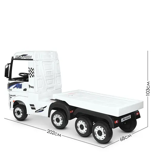 Электромобиль детский Bambi Грузовик Mercedes M 4208EBLR-1 (2) Белый - фото 3