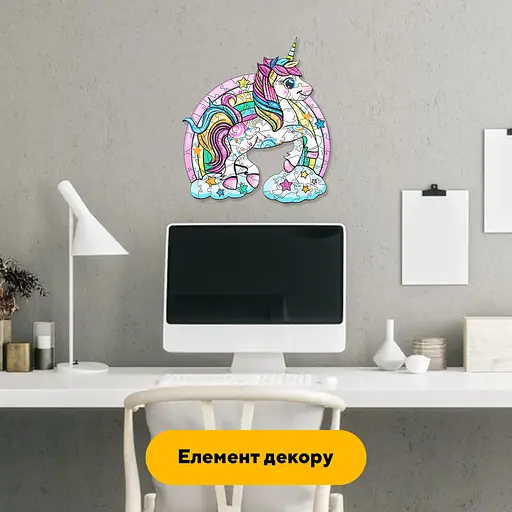 Пазл деревянный Облако Единорога, А1, Деревянная коробка 500+ элементов - фото 6