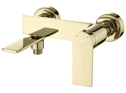 Змішувач для ванни Rea Storm настінний з виливом gold REA-B9985 Золотий - фото 3