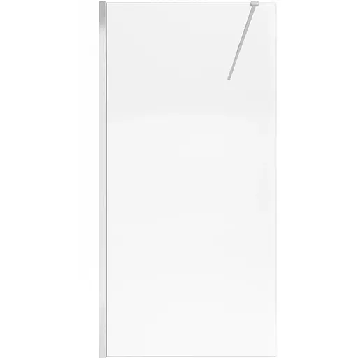 Душевая перегородка Qtap Walk-In Standard CRM201.C8 100x190 см, стекло Clear 8 мм, покрытия CalcLess, универсальная, прозрачный - фото 1