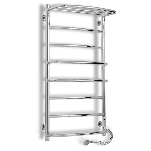 Электрический полотенцесушитель Laris Еврофлеш П8 500x1000 с полкой Е правый S 73207613, Хром, Правое, Электронный - фото 1