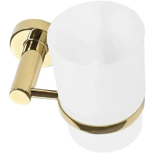 Склянка для зубних щіток Rea 322211A gold REA-77085 золотий - фото 1