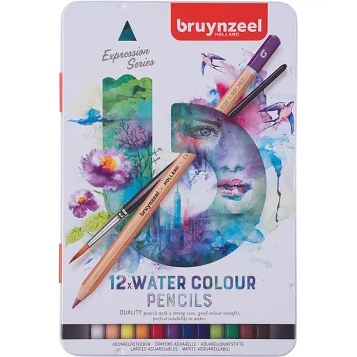 Набор акварельных карандашей Bruynzeel Expression 12 шт.