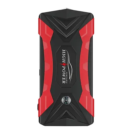 Пуско-зарядное устройство бустер Jump Starter QY33 99800mAh 4 USB Черно-красный - фото 5