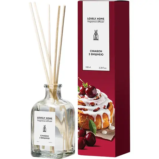 Аромадифузор Lovely Home Синабон с вишней 100 мл (AD-SC-LH)
