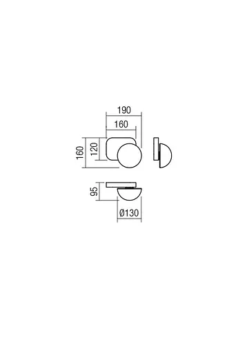 Бра Redo LUMIEN AP 1X10W G9 D190 GOLD/WHITE (5.1.1) 01-2469 - фото 2