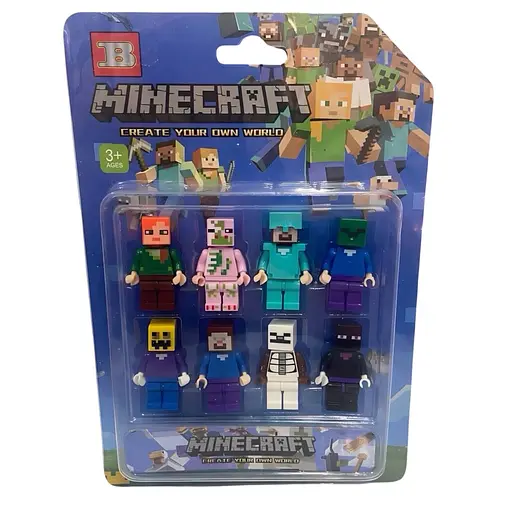 Коллекционный набор игровых фигурок "Minecraft" из 8 персонажей

 - фото 5