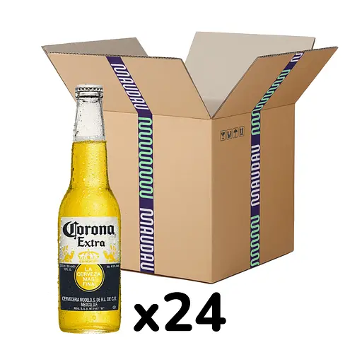 Пиво Corona Extra світле пастеризоване, 4,5%, 7,92 л (0,33 л х 24 шт.) (839544)
