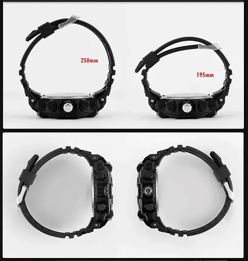 Мужские наручные часы Skmei 1164 (Черные) - фото 9