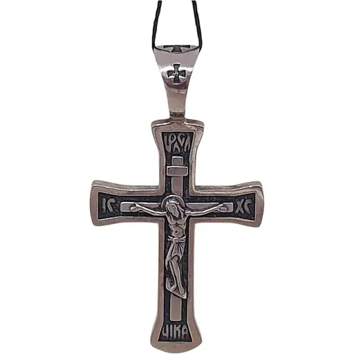 Золотий хрестик Харківська ювелірна фабрика. Розп'яття Христа. 11513-Ч БЕЛ