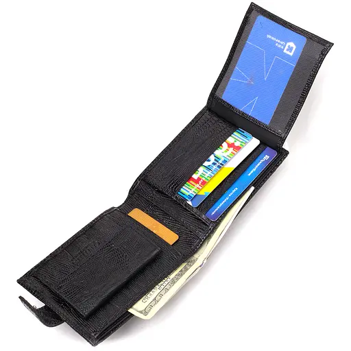 Мужской кожаный кошелек Canpellini 12.2х9.5х2 см acs0025667 - фото 5