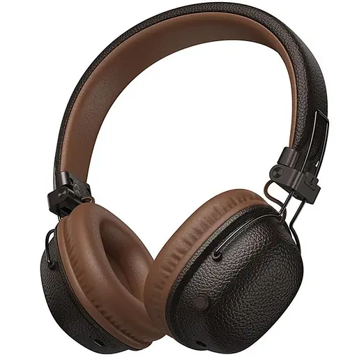 Беспроводные накладные наушники Hoco W64, AUX, BT5.4, 300mAh, 32h, brown - фото 3