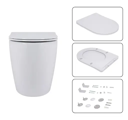 Набір Q-tap Nest 4 в 1 підвісний унітаз Robin Ultra Quiet 520x365x365 + комплект інсталяції QT13332381AW47503 - фото 6