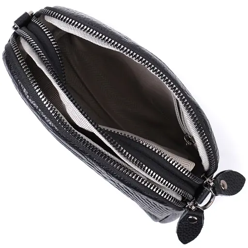 Компактная сумка для женщин Vintage на два отделения из натуральной кожи 19х12х7 см sum0027553 - фото 6