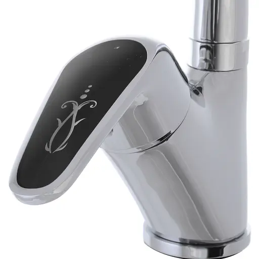 Змішувач для кухні Haiba Magic 011 із чорною ручкою HB0676 Хром - фото 4