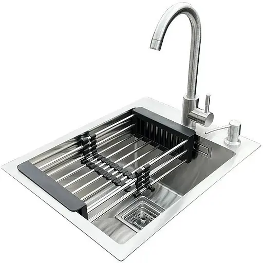 Комплект мийка + змішувач Romzha Arta Nova U-350 (A) - фото 1