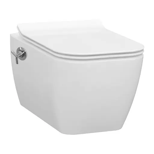 Унитаз подвесной с функцией биде Idevit Halley 3204-2617, Белый - фото 1