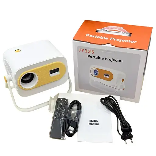 Проектор 4k Android JY325 White/Orange - фото 6