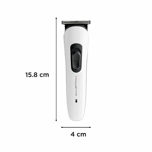 Триммер Rowenta Trim & Style, для бороды, носа, усов и головы, сеть+акум., насадок-7, сталь, белый - фото 4