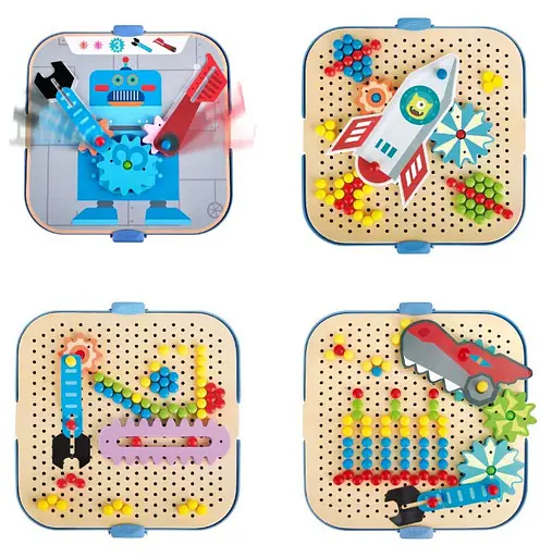 Игровой набор Hape Увлекательные шестерни E1065 Конструктор - фото 6