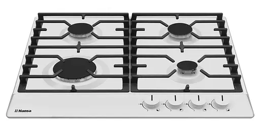 Варочная поверхность газовая Hansa 59 см чугун белая - фото 4