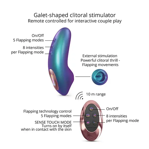 Стимулятор орального секса Love To Love Dreamer (синий) - фото 4