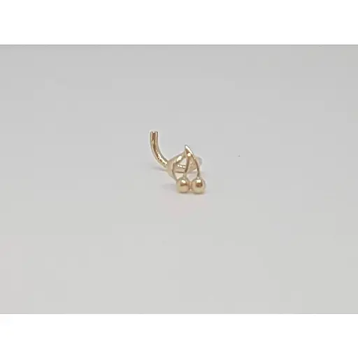 Золотая серьга-пирсинг в нос Dear. 1027 - фото 3