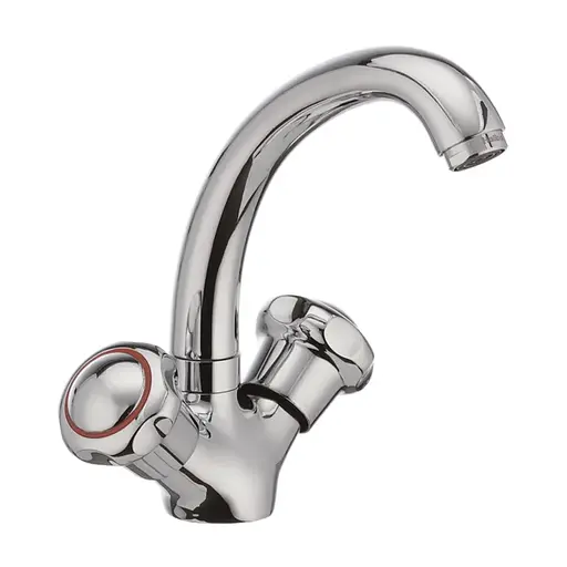 Змішувач для умивальника Haiba Mega 272 HB0914 Хром - фото 1