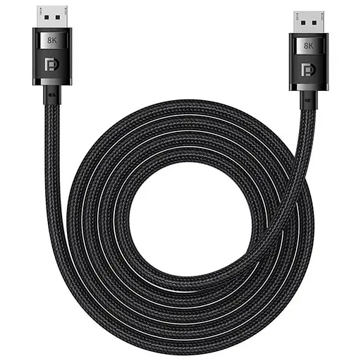 Дата кабель Baseus High Definition DP 8K to DP 8K (2m) (B00633706111-02) Cluster Black - фото 2