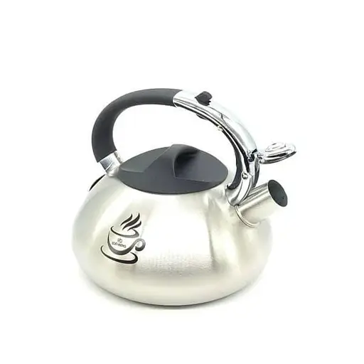 Чайник со свистком для индукционной плиты Edenberg EB-3540 из нержавеющей стали 3 л черный - фото 2