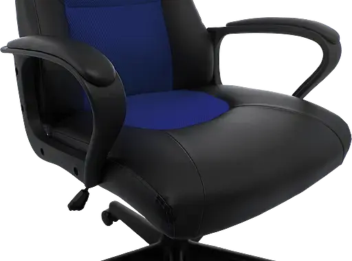 Геймерское кресло GT Racer черное с синим (X-2640 Black/Blue) - фото 6